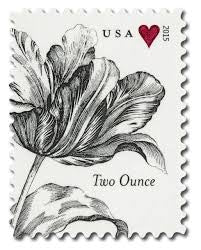 Vintage Tulip Wedding Series Two Ounce Stamp (5 Sheets ) 100 stamps