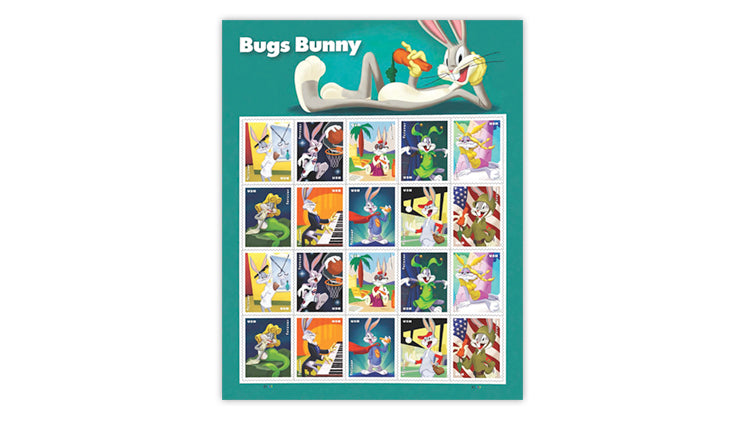 Bugs Bunny Forever Stamp (5 Sheets ) 100 stamps