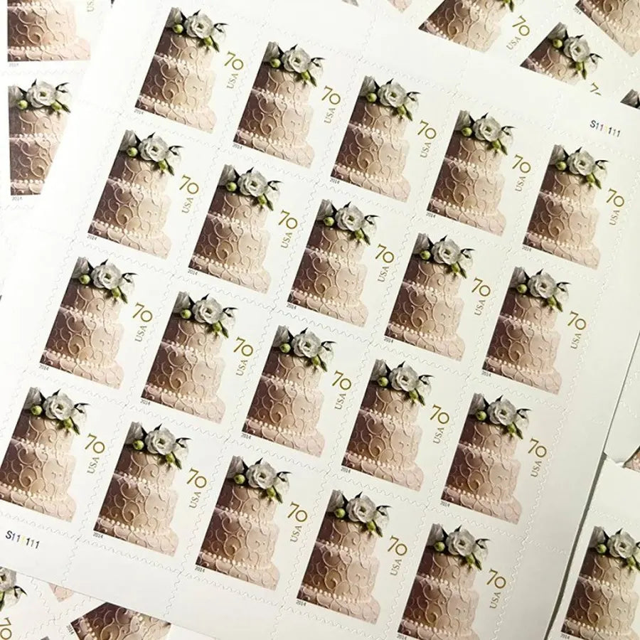 Wedding Cake 70cent Stamp (5 Sheets ) 100 stamps