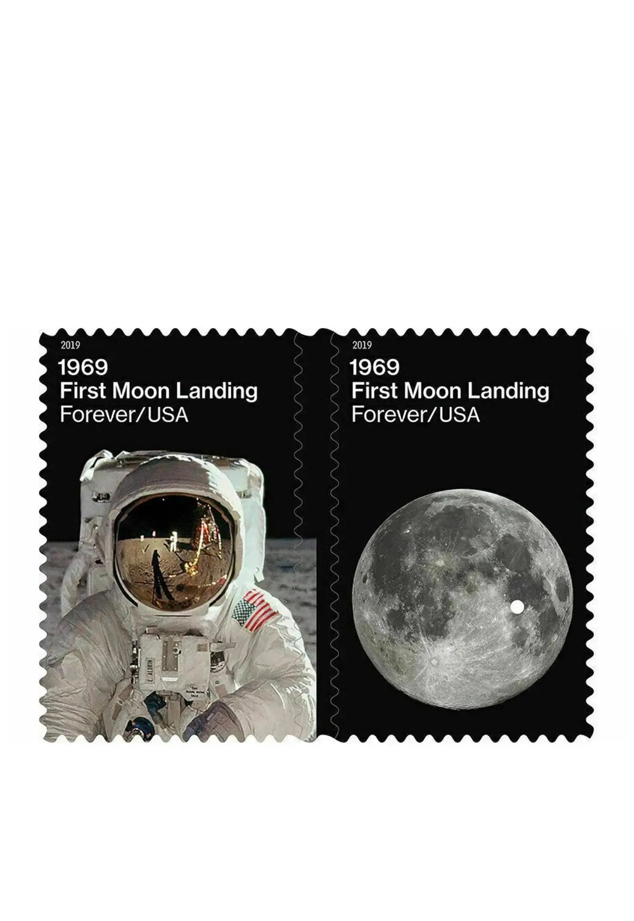 019 First Moon Landing Stamps | 120 USPS Collectible