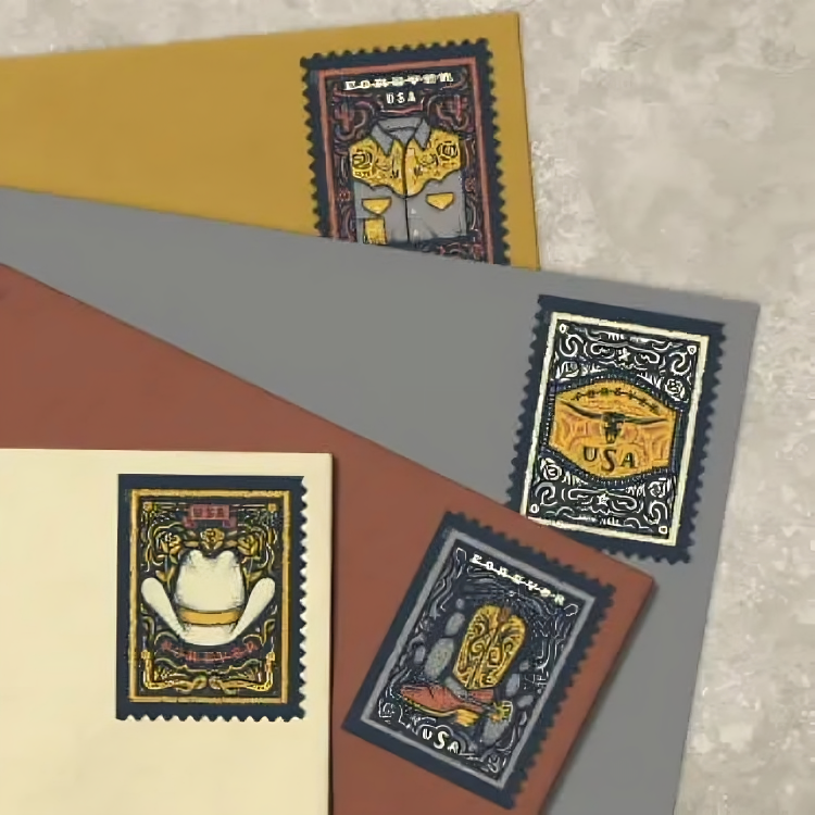 2021 Western Wear: Cowboy Hat Forever First Class Postage Stamps